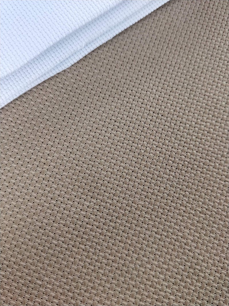 KCS 12" x 59" 14CT Counted Cotton Aida Cloth Cross Stitch Fabric (Natural-Light Straw) - Image 4